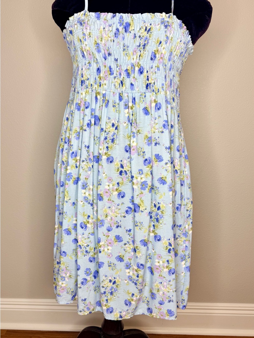 Ces Femme Light Blue Floral Dress